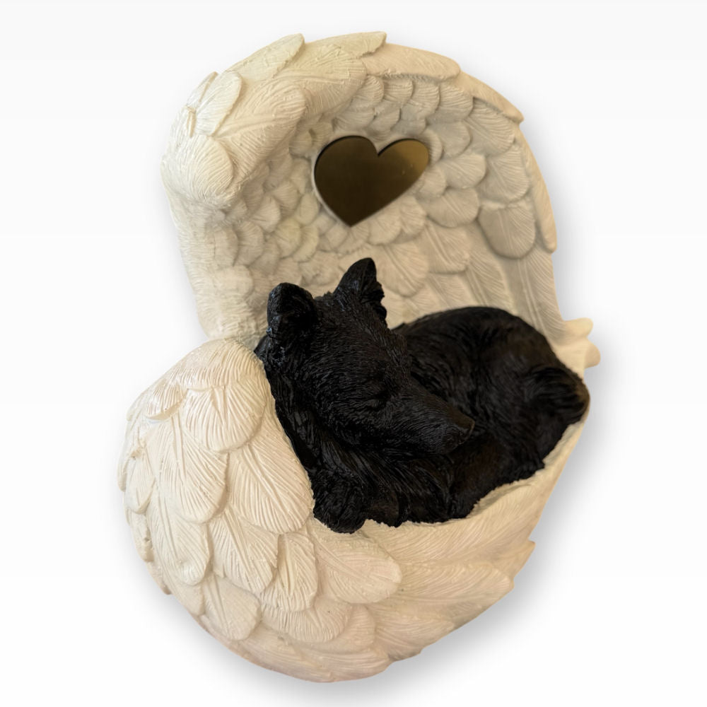 Monello® Urne für Hunde mit langem Fell Deluxe 2-farbig