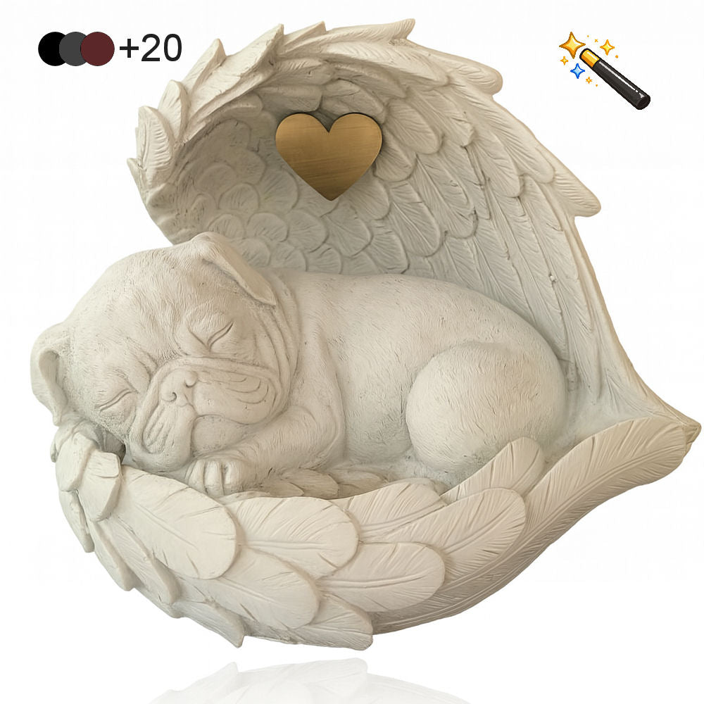 Monello® Hundeurne Mops in Engelsflügel