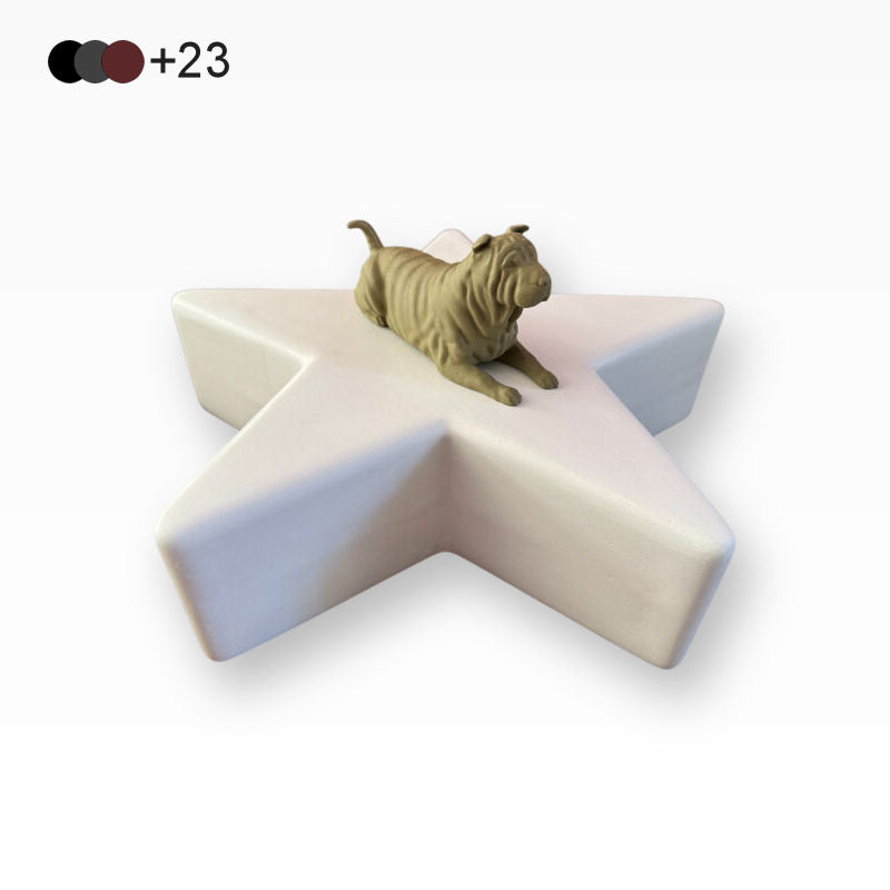 Monello Hundeurne Shar-Pei wacht auf seinem Stern