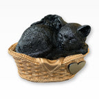 Monello® Katzenurne Deluxe Katze in Korb