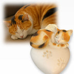 Monello® Katze auf Herz bemalt nach Fotovorlage