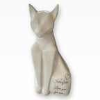 Katzenurne Keramik Katzenfigur sitzend