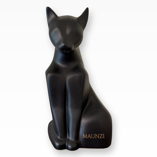Katzenurne Keramik Katzenfigur sitzend