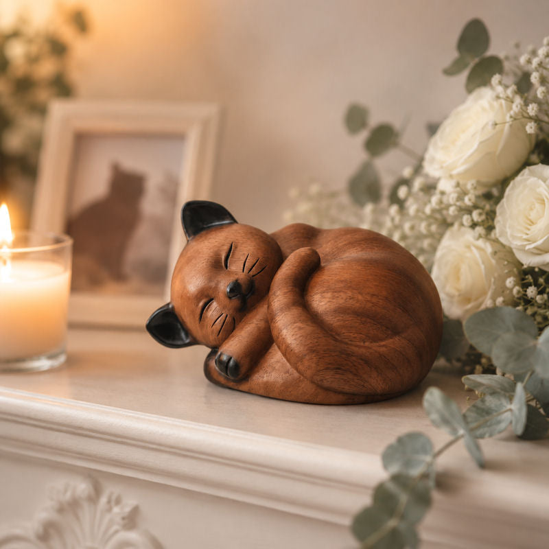 Katzenurne Schlafende Katze Mitzi