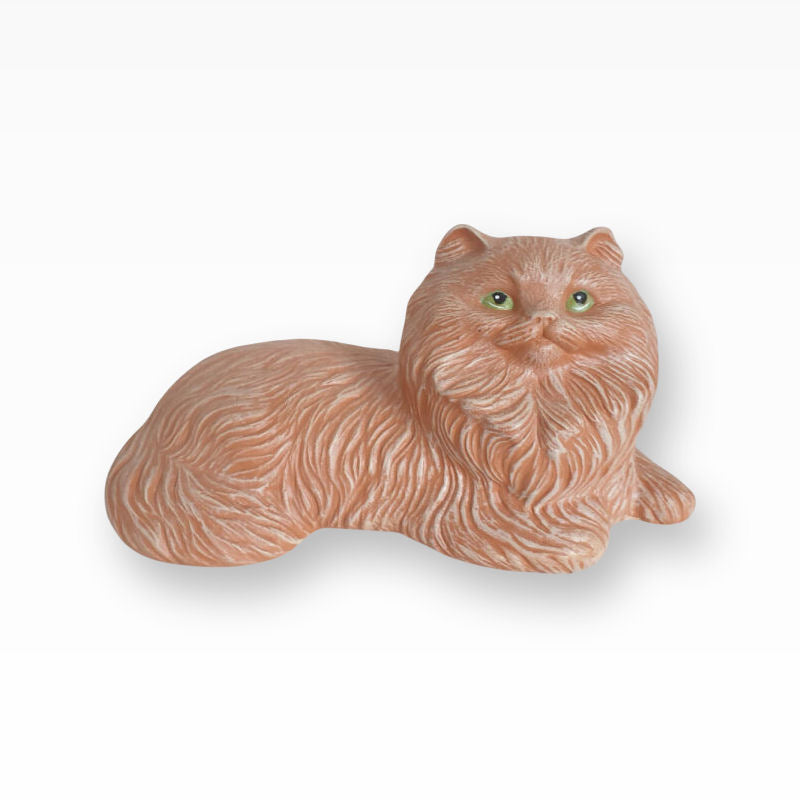 Katzenurne bemalt nach Fotovorlage Langhaar Katze