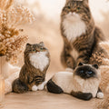 Katzenurne bemalt nach Fotovorlage Langhaar Katze