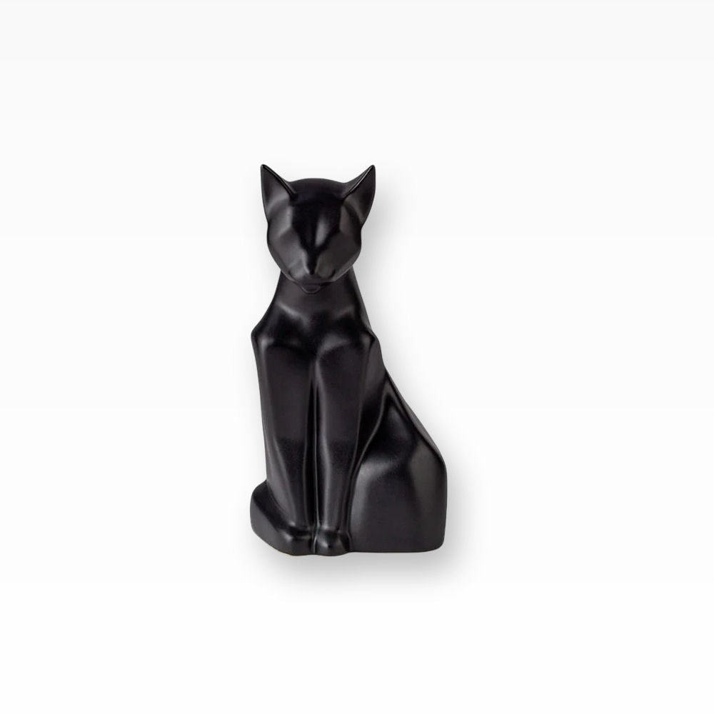 Katzenurne Keramik Katzenfigur sitzend