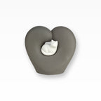 Katzenurne Porzellan Herz mit Katze