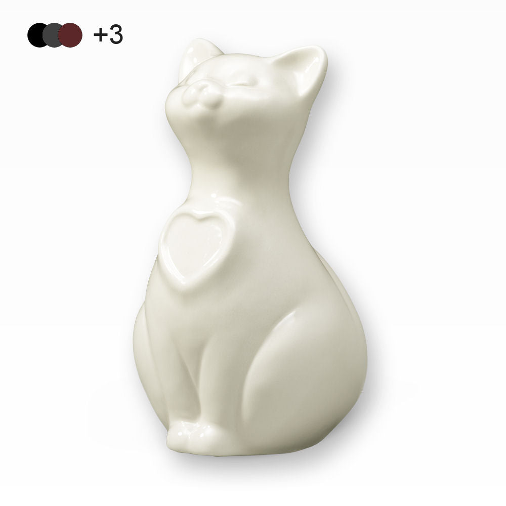 Heiso Katzenurne mit Bilderrahmen in Herzform