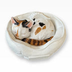 Monello® Tierurne Schlafende Katze bemalt nach Fotovorlage