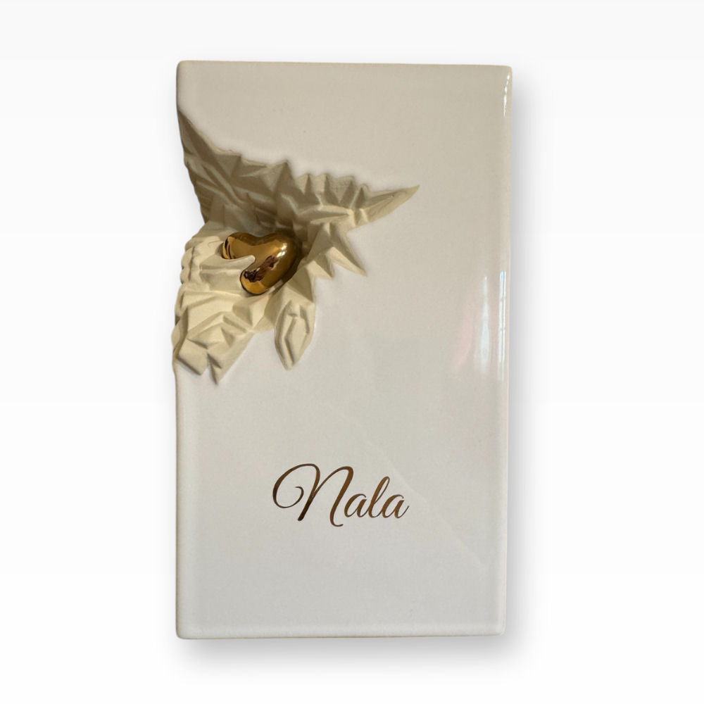 Keramikurne Herz Tierurne für Zuhause