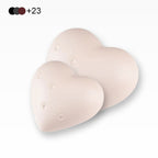 Keramikurne Herzform mit kleinen Pfötchen