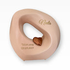 Keramikurne mit Herzchen