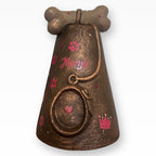 Hundeurne Keramik Halsband Knochen