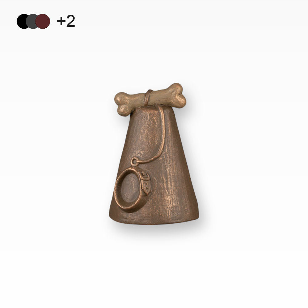 Hundeurne Keramik Halsband Knochen