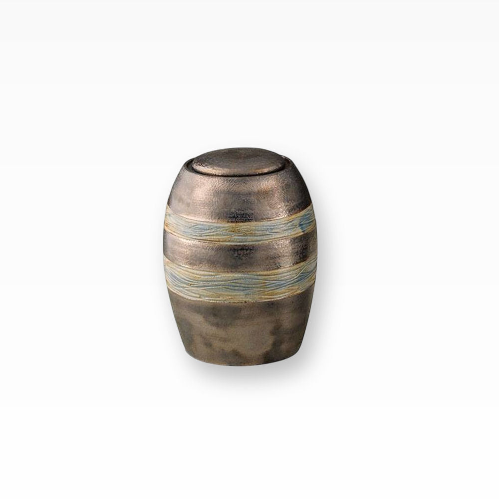 Urne Metallic aus Keramik
