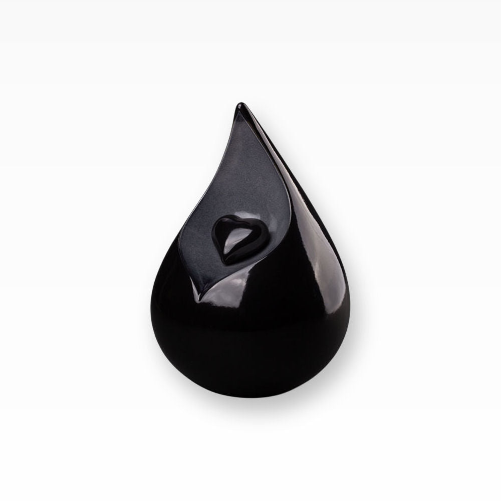 Urne aus Keramik Träne mit kleinem Herz