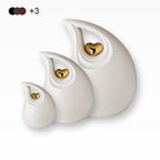 Urne aus Keramik Träne mit Herzchen