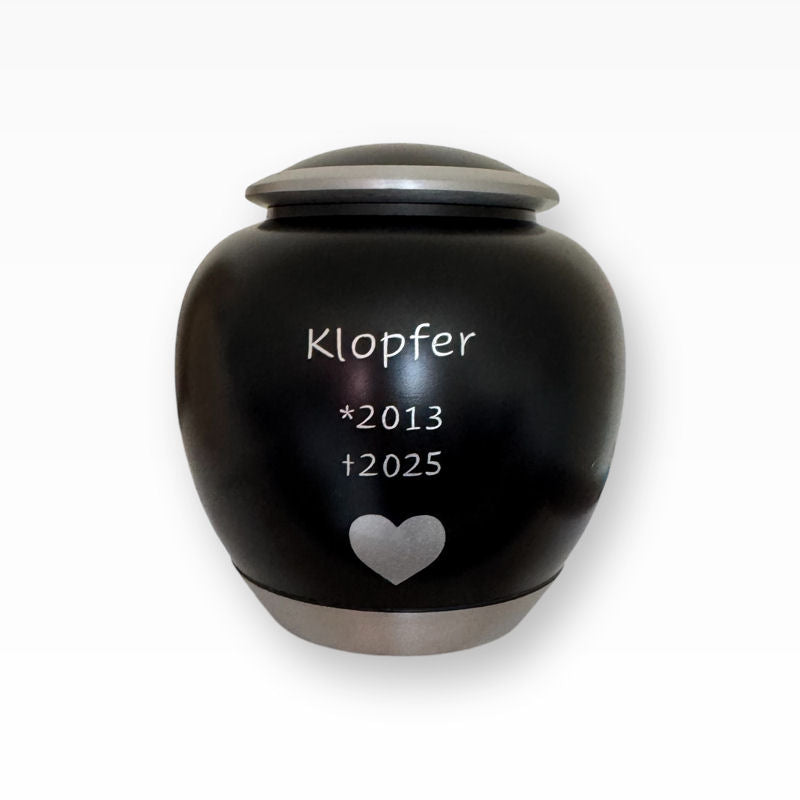 Kleintierurne für Kaninchen und Hasen Schwarz Silber