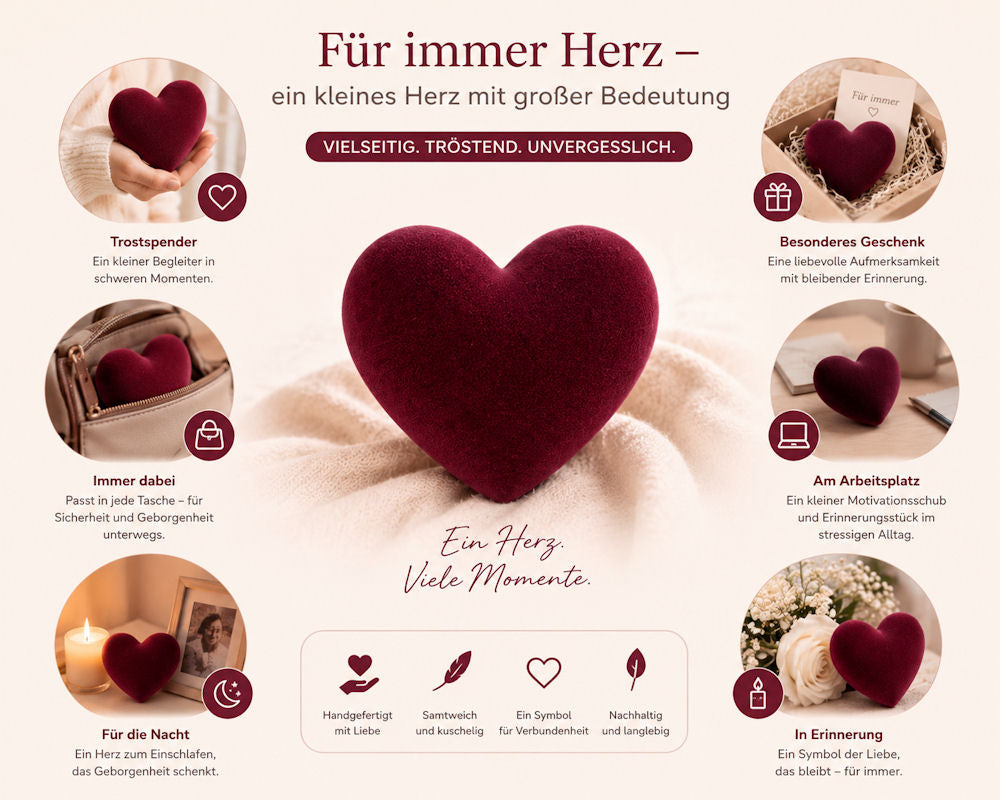 Für-immer-Herz – Premium Kuschelherz