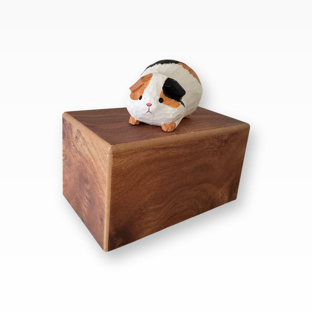Monello Meerschweinchen-Urne aus Holz – Erinnerungsbox