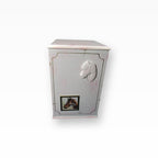 Pferdeurnen Shabby Rosa Pferdekopf und Bilderrahmen