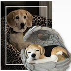 Monello® Hundeurne Hund in Engelsflügel bemalt nach Fotovorlage