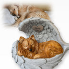 Monello® Urne für Hunde mit langem Fell bemalt nach Foto