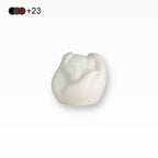 Hundeurne Porzellan Schlafender Hund in Hand