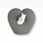 Pferdeurne Herz Pferd aus edlem Porzellan