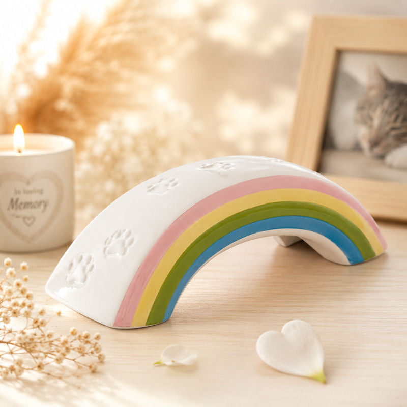 Monello Tierurne Regenbogenbrücke aus Keramik