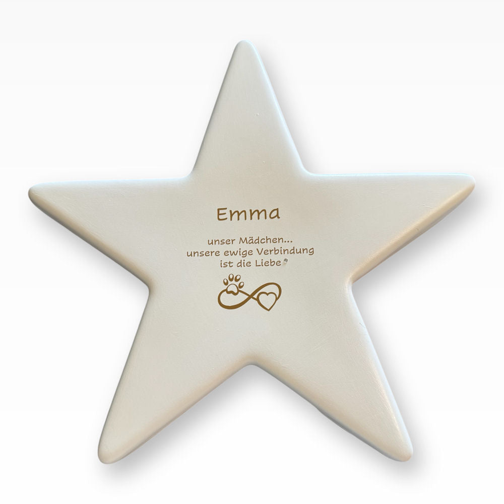 Urne Tiere Stern aus Keramik Urne für Zuhause