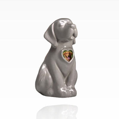 Heiso Hundeurne mit Bilderrahmen in Herzform