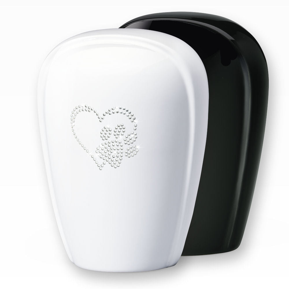 Heiso Tierurne Keramikurne Modern Kristallsteine