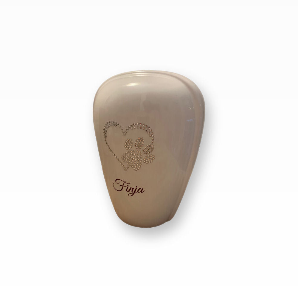 Heiso Tierurne Keramikurne Modern Kristallsteine