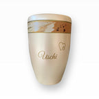 Heiso Tierurne Pfoten im Sand