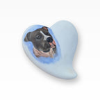 Monello Portraiturne Keramikherz Tierurne bemalt nach Foto