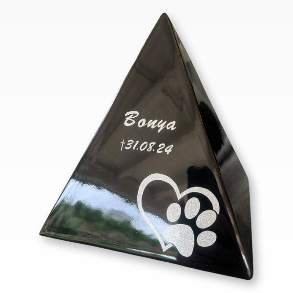 Heiso Tierurne Keramikurne Pyramide Elegance