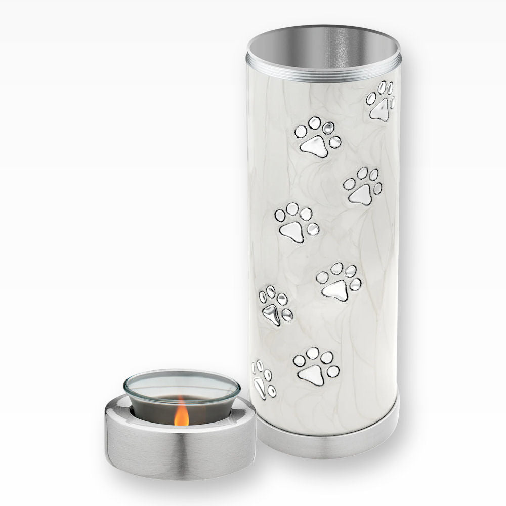 Loveurns Teelicht Tierurne mit Pfötchenspur