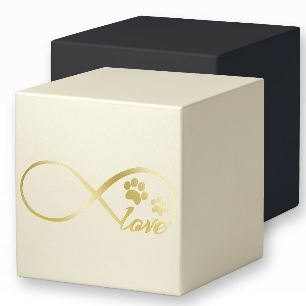 Heiso Tierurne Würfelurne Love - Unendlich