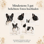 Monello® Tierurne nach Foto – individuelle Tierfigur in Engelsflügeln