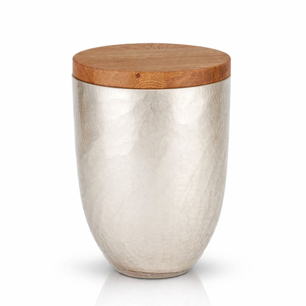 Glasurne mit Holzdeckel