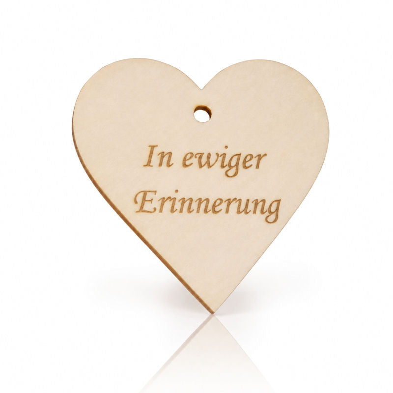 Holzherz personalisierbar