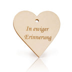 Holzherz personalisierbar