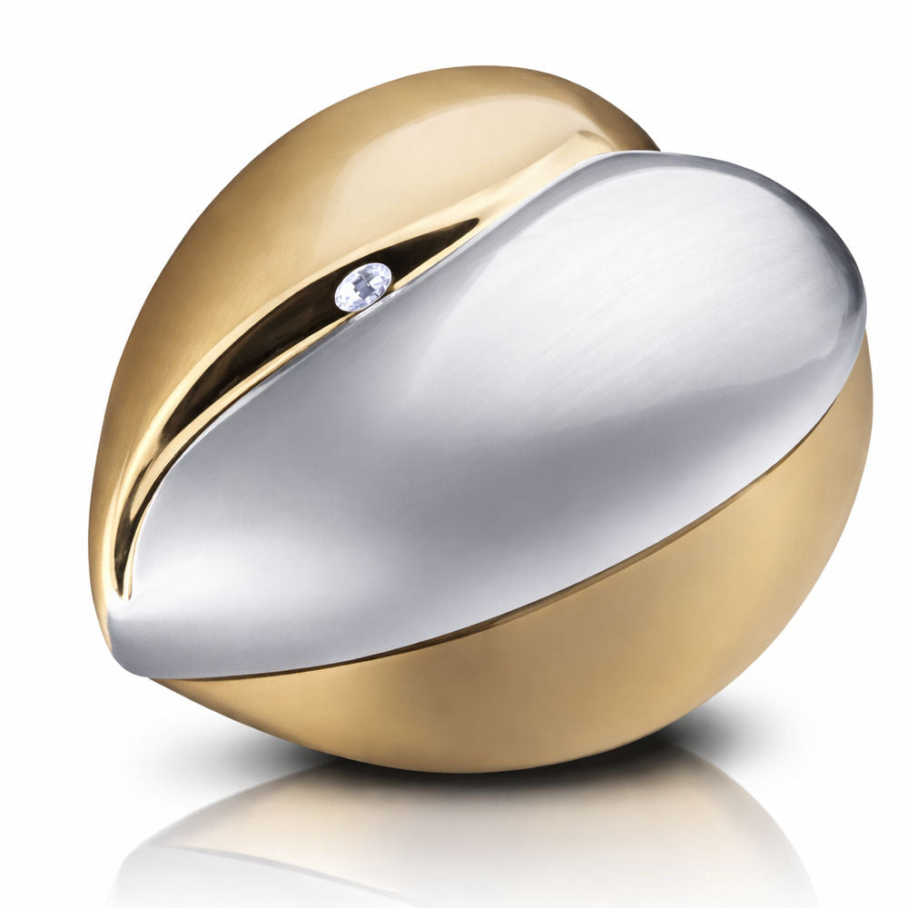 Loveurns Humanurne Von Herzen mit Kristall