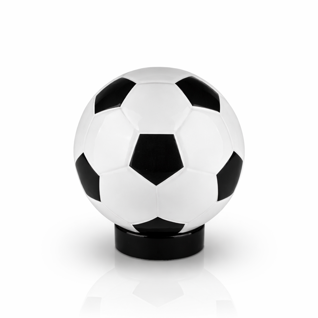 Urne Fußball Schwarz Weiß