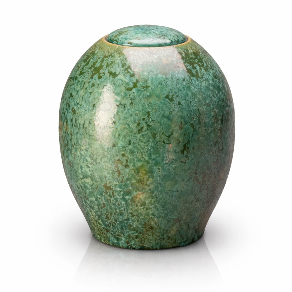 Urne aus Keramik Kristalllack