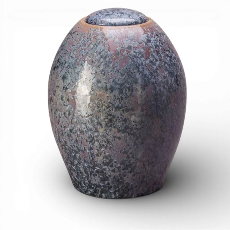 Urne aus Keramik Kristalllack