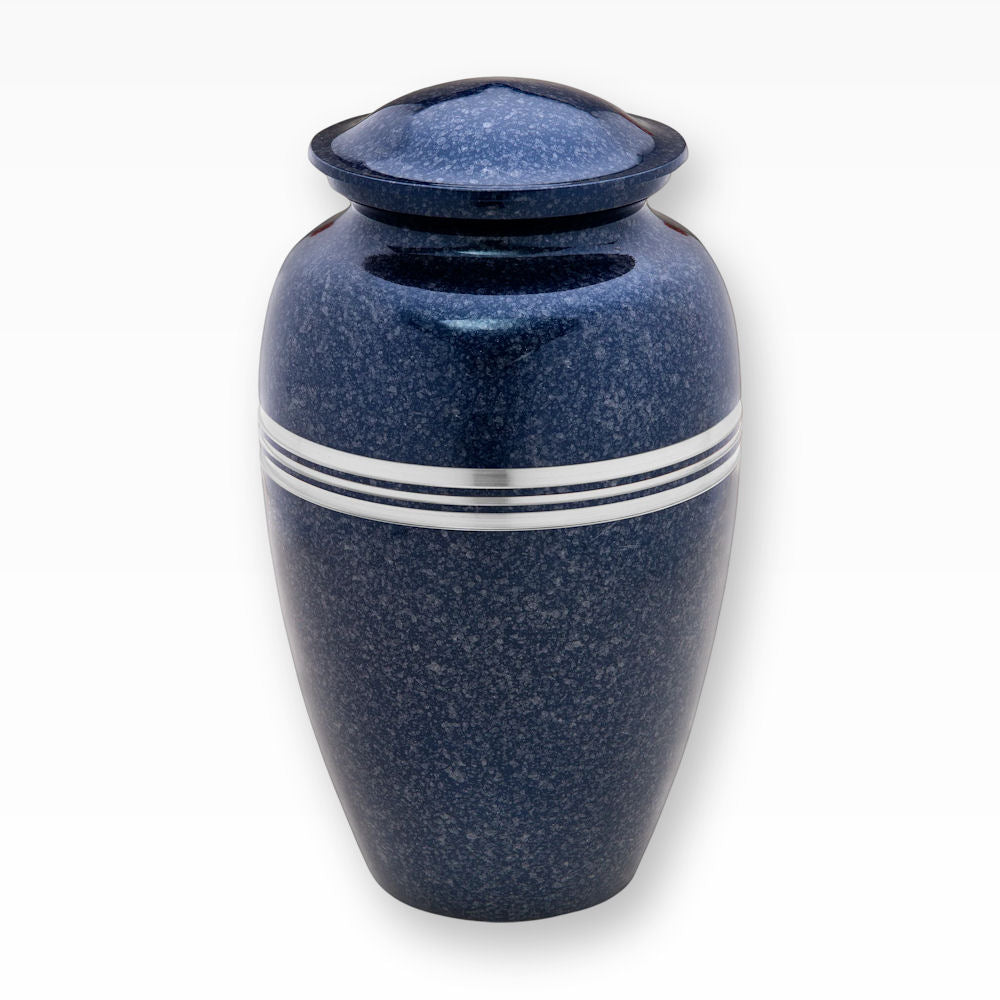 Loveurns Classic Urne mit Zierrand für die Beisetzung gesprenkelt