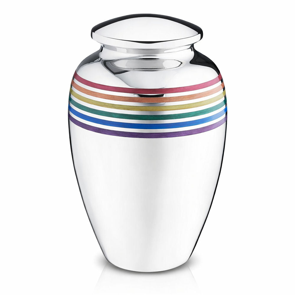 Loveurns Humanurne Regenbogen Silber